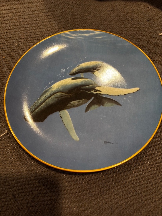 Royal Hawaiian Other - 1984 plate “The Friendly Humpbacks” Don McMichael. Edition number - 1272